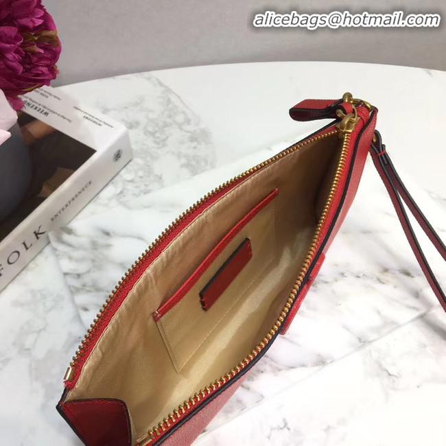 Shop Cheap VALENTINO Origianl Leather Clutch Bag V060 Red