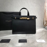 Luxury Yves Saint Laurent Top Handle Bag Original Leather Y568702 Black