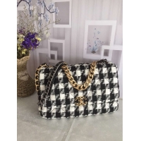 Particularly Recommended CHANEL 19 Flap Bag AS1162 black&white