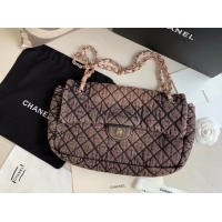 Unique Promotional CHANEL Denim flap bag AS1113 pink