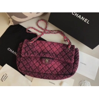 Good Product CHANEL Denim flap bag AS1113 red