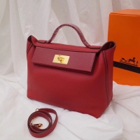 Imitation Classic Hermes Kelly togo Leather Tote Bag H2424 Red