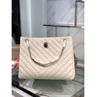 Popular Style BVLGARI Shoulder Bag Calfskin Leather B287996 cream