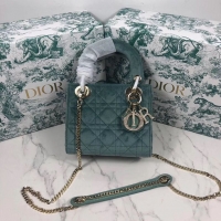 Low Price MINI LADY DIOR Velvet BAG M424 Green