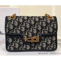 Buy Cheapest Dior DIORADDICT DIOR OBLIQUE-TAS M5818C Blue