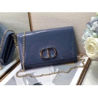 Low Cost Dior leather Clutch bag M9205 blue