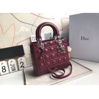 Cheaper Dior Cannage Nano Lady Bag Original Leather CD3891 Vermillion