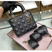 Reasonable Price MINI LADY DIOR CALFSKIN BAG M0574 black