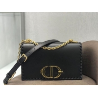 Low Cost DIOR 30 MONTAIGNE THREADED EDGES CALFSKIN FLAP CHAIN BAG M9220