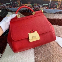 Luxury Discount Dolce & Gabbana Origianl Leather Bag 4131 red