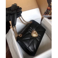 Unique Style Dolce & Gabbana Origianl Leather Bag 4919 black