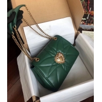 Discount Promotional Dolce & Gabbana Origianl Leather Bag 4919 green