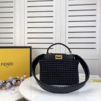 Ladies Imitation FENDI PEEKABOO ICONIC MINI leather bag 8BN244 black