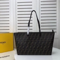 Top Quality Discount FENDI Shopper canvas bag F8008 brown