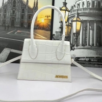 Top Grade Jacquemus Original Leather Mini Top Handle Bag J8088 White