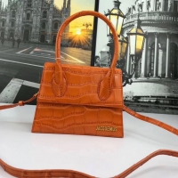 Traditional Specials Jacquemus Original Leather Mini Top Handle Bag J8088 Orange