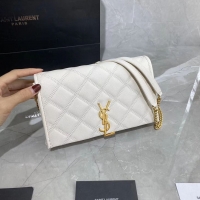 Grade Quality SAINT LAURENT leather shoulder bag Y585031 white