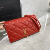 Perfect Promotional SAINT LAURENT leather shoulder bag Y585031 Red