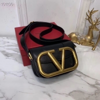 Best Product VALENTINO Origianl leather shoulder bag V0032 black