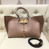 Affordable Price VALENTINO Origianl leather tote 2080 light pink