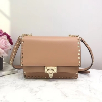 Trendy Design VALENTINO Origianl leather shoulder bag 3005 light pink