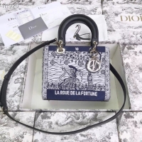 Fashion Show Collection LADY DIOR embroidered cattle leather M0565-4