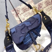 Popular Imitation DIOR BLUE SADDLE CAMOUFLAGE POUCH M0446C