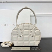 Imitation Bottega Veneta Original Woven Leather Square Shell Bag BV67130 White