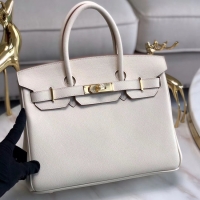 Duplicate Hermes original Epsom Leather HB35O cream&gold Metal