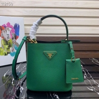 Spot Bulk Prada Panier small Original Saffiano Bag 1BA217 Green