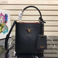 Reasonable Price Prada Panier small Original Saffiano Bag 1BA217 Black