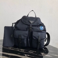 Grade Quality Prada Re-Nylon backpack 1BZ811 black&blue