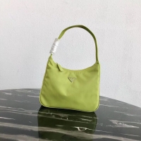 Popular Style Prada Re-Edition nylon Tote bag MV519 green