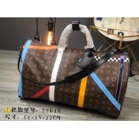 Durable Faux Louis vuitton KEEPALL BANDOULIERE 50 travel bag M55819