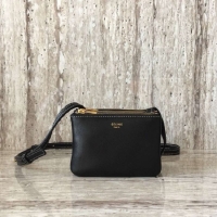 Good Price Celine TRIO BAG IN SMOOTH LAMBSKIN MINI 1920 black