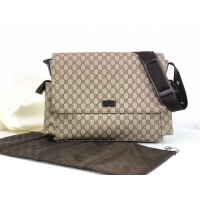 Popular Inexpensive Gucci Messenger Diaper Bag GG Plus 211131 Grey