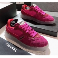 Discount Chanel Quilted Suede Low-top Sneakers G35190 Pink 2019 (MD-9101922 )