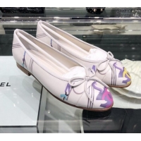 Trendy Design Chanel Print Fibers Ballerinas G02819 2019 