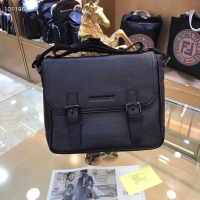 Grade Quality BurBerry Original Leather Messenger Bag 7465 Black