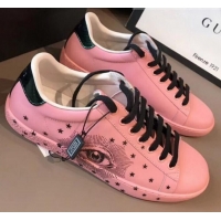 Good Quality Gucci Ace Sneaker with Glittering Eye G71601 Pink 2020