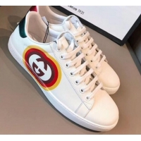 Classic Practical Gucci Ace Sneaker with Mickey Mouse White G71606