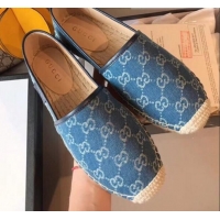 Classic Grade Gucci GG Denim Espadrilles G71616 Blue 