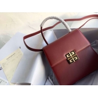 Classic Cheapest Givenchy Calfskin tote 2019 Burgundy