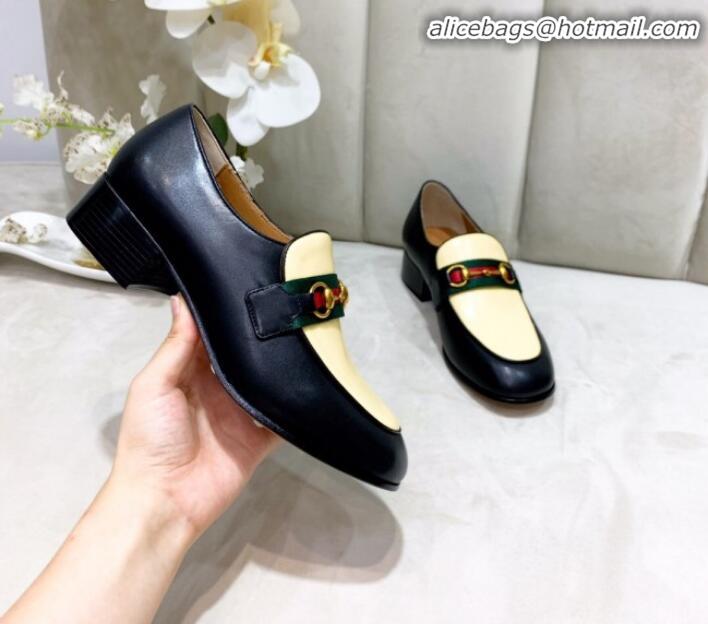 Best Luxury Gucci Lambskin Horsebit Loafer with Web G90244 Yellow 