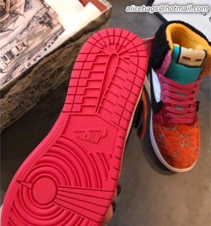 Super Gucci x Nike GG Corduroy Sneakers G21129 Orange