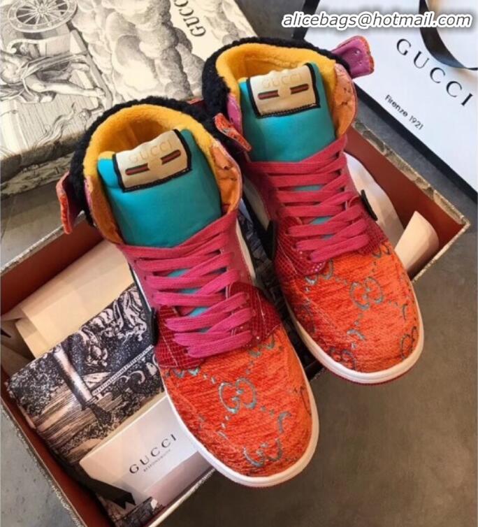 Super Gucci x Nike GG Corduroy Sneakers G21129 Orange