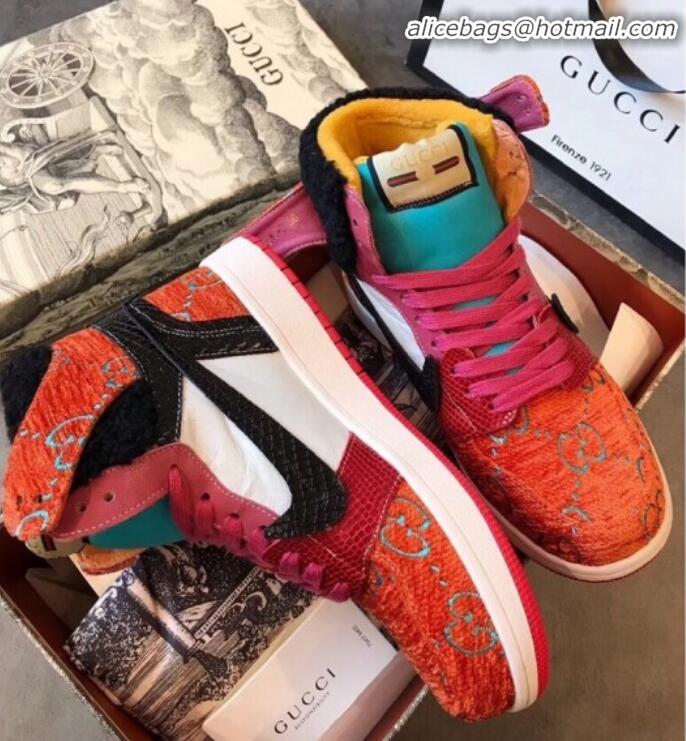 Super Gucci x Nike GG Corduroy Sneakers G21129 Orange