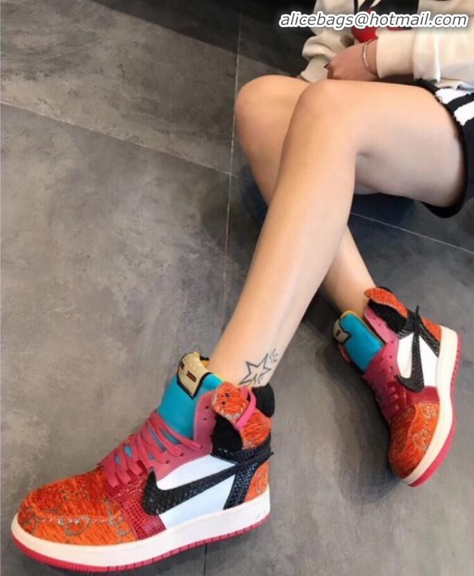 Super Gucci x Nike GG Corduroy Sneakers G21129 Orange