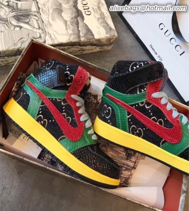 Cheap Price Gucci x Nike GG Corduroy Sneakers G21129 Black 