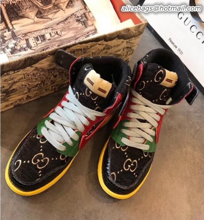 Cheap Price Gucci x Nike GG Corduroy Sneakers G21129 Black 